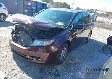 2014 Honda Odyssey Ex-L z USA, uszkodzony, nr VIN 5FNRL5H63EB076096